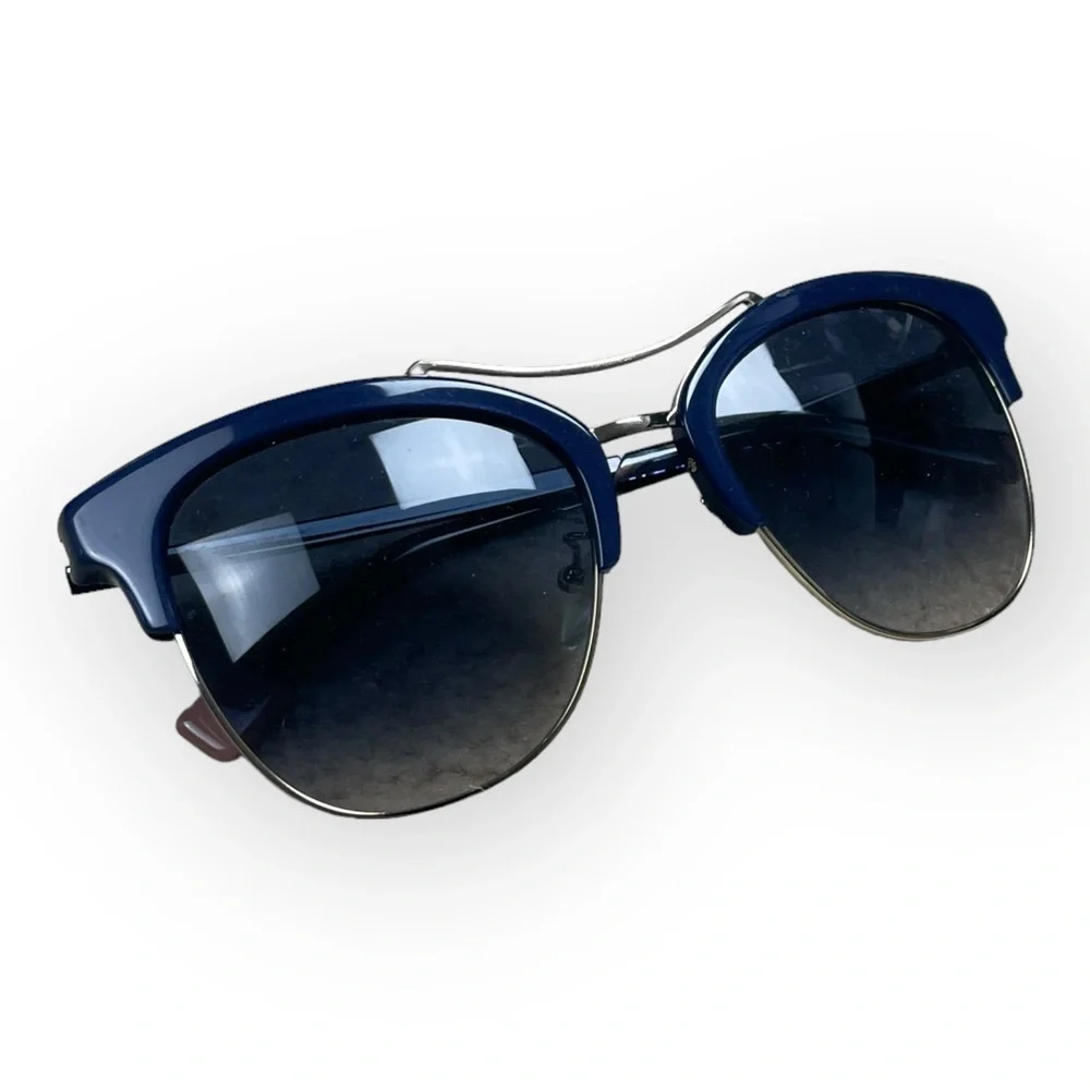 Furla Women's Sunglasses SFU138 Blue Gray Fashion Cat Eye Brand new with Case